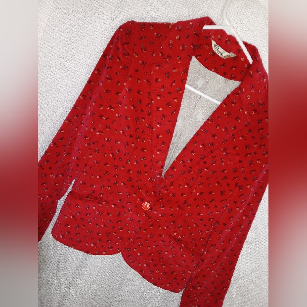Falcona Red Velvet Riding Blazer NBW